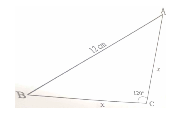 The Figure Below Shows An Isosceles Triangle Abc In Which